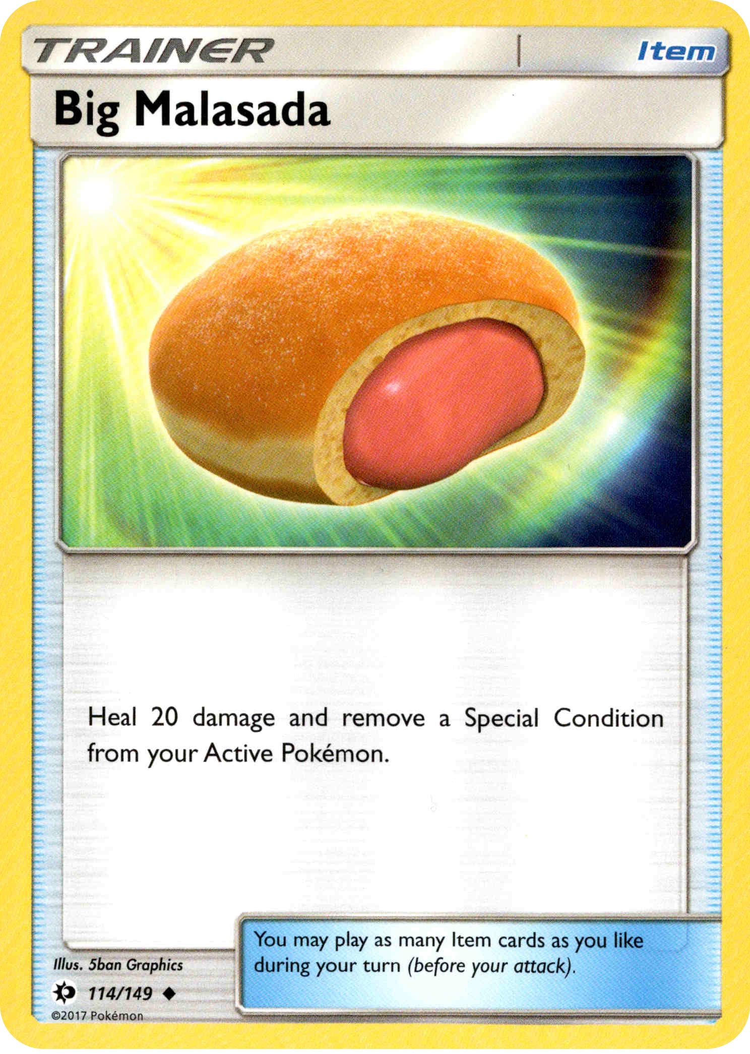 Big Malasada - 114/149 - Sun & Moon - Card Cavern