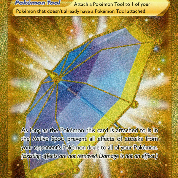 gold umbrella pokemon card Big Parasol Secret Rare - 199/189 - Darkness Ablaze