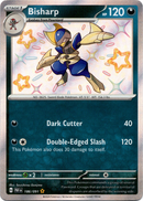 Bisharp - 186/091 - Paldean Fates - Holo - Card Cavern