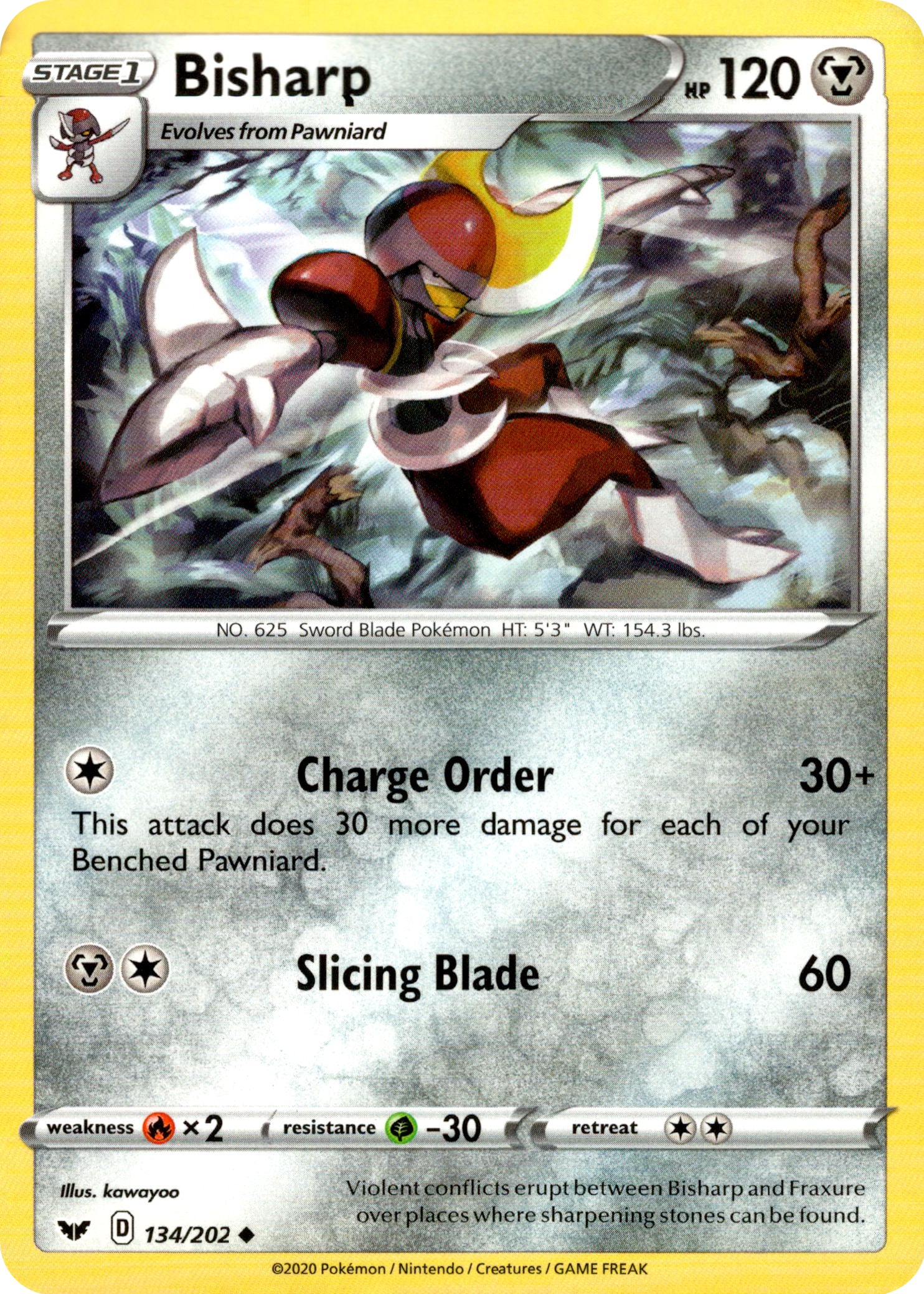Bisharp - 134/202 - Sword & Shield - Card Cavern