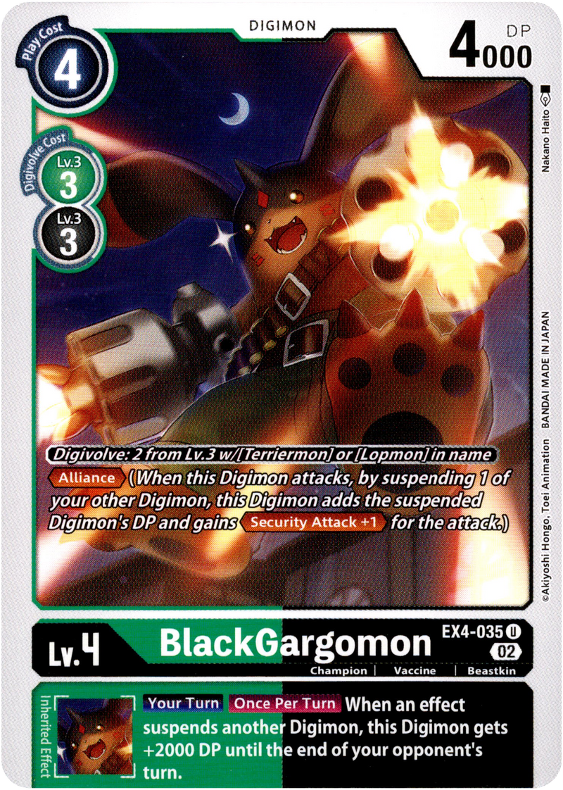 BlackGargomon - EX4-035 U - Alternative Being - Card Cavern