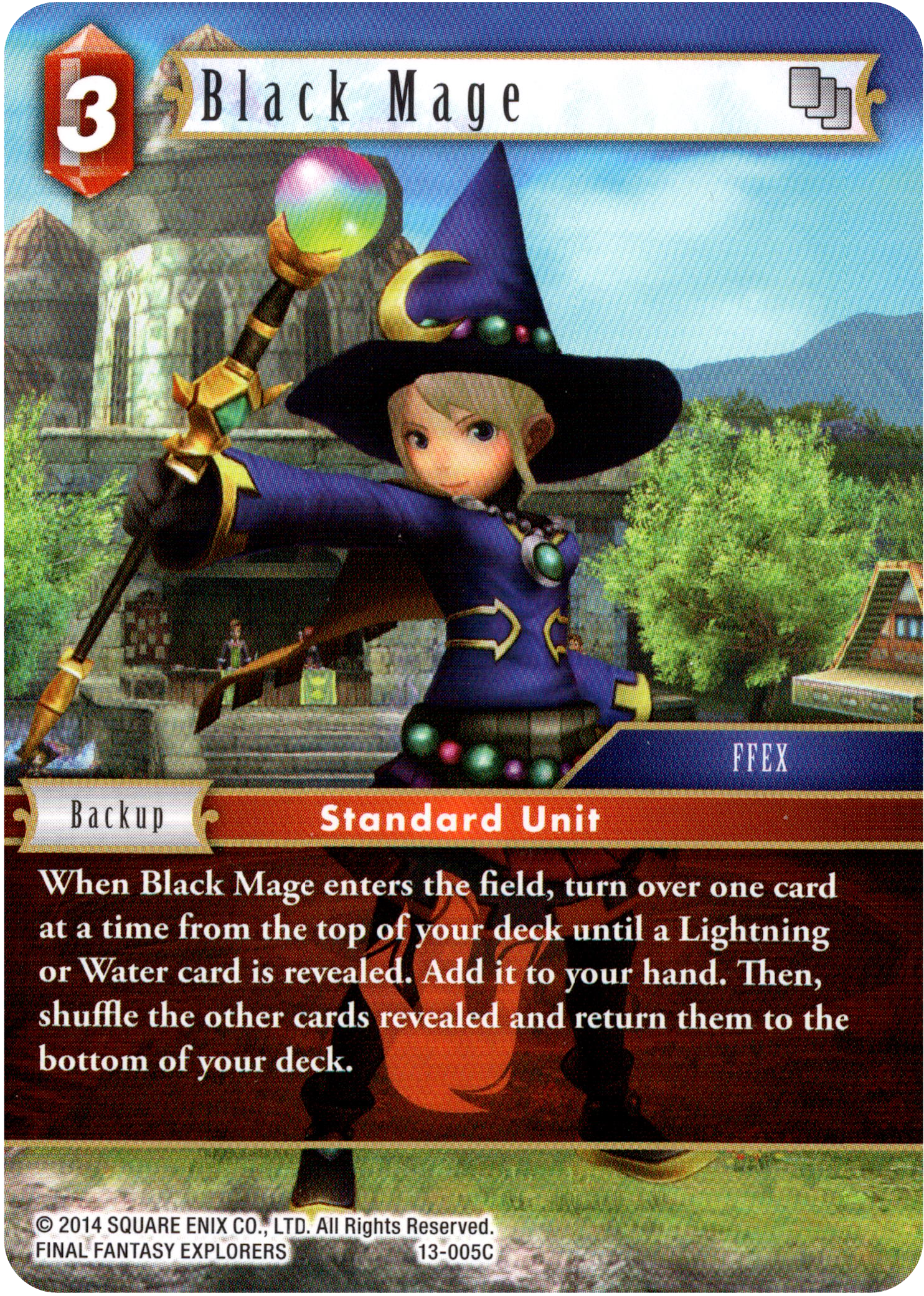 Black Mage - 13-005C - Opus XIII - Card Cavern