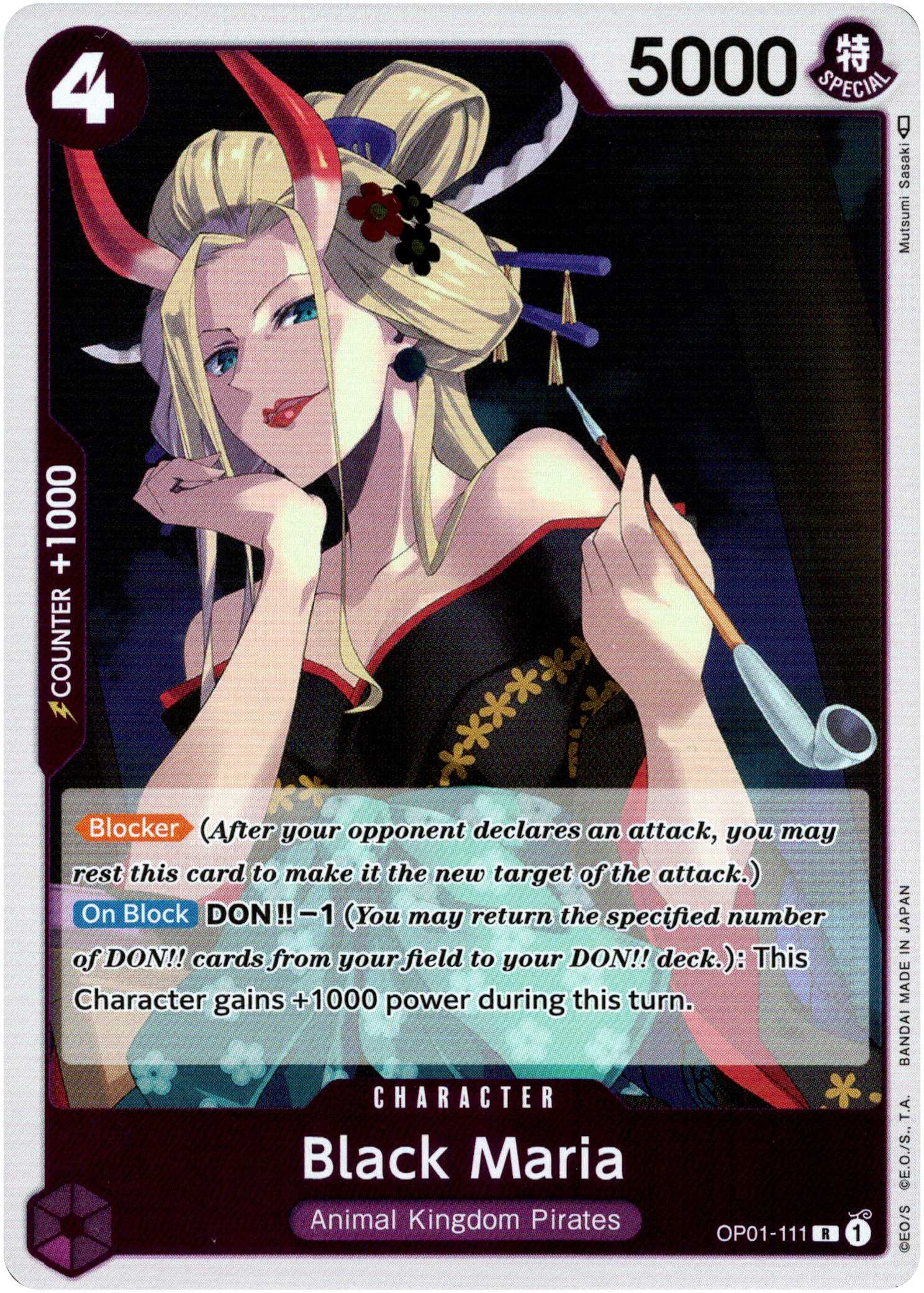 Black Maria - OP01-111 R - Romance Dawn - Foil - Card Cavern