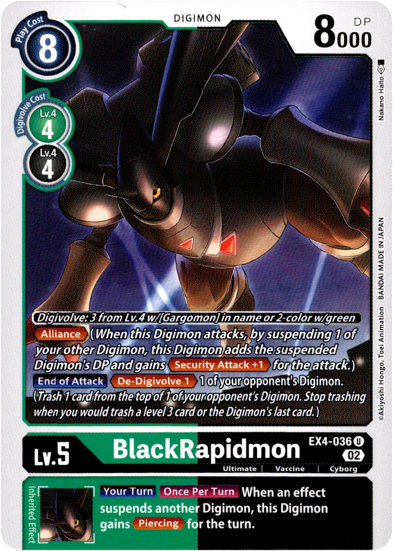 BlackRapidmon - EX4-036 U - Alternative Being - Card Cavern