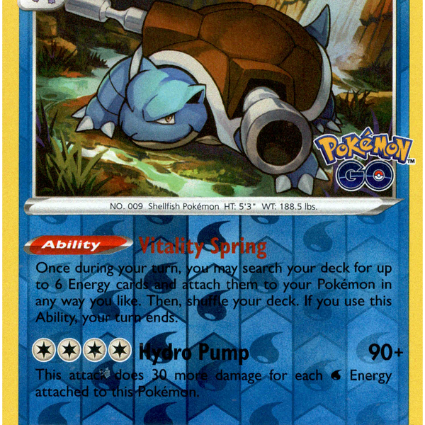 Blastoise - 017/078 - Pokemon Go - Reverse Holo Card Cavern Trading Cards, LLC Blastoise - 017/078 - Pokemon Go - Reverse Holo Card Cavern Trading Cards, LLC