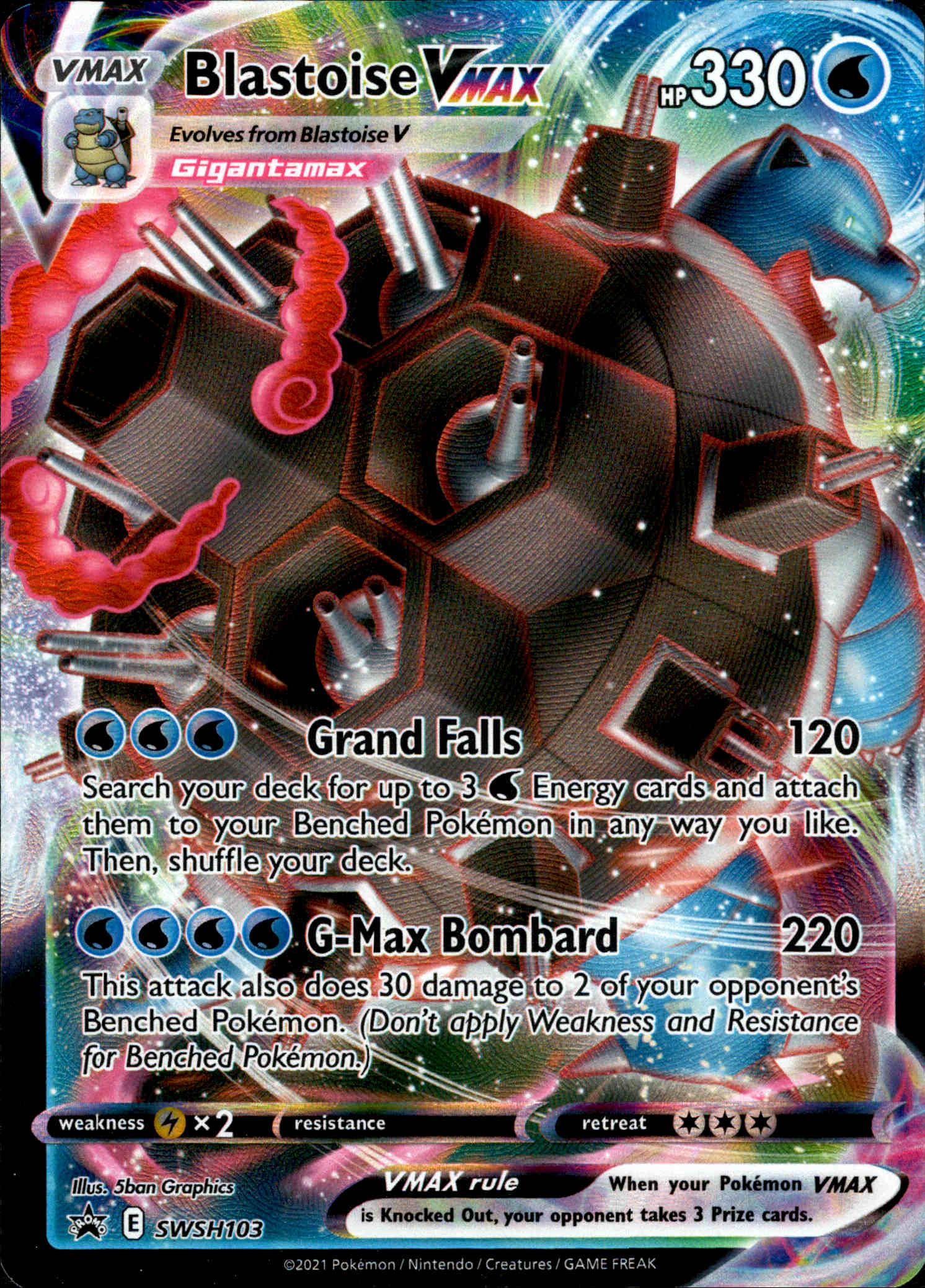 Blastoise VMAX SWSH103 - Sword & Shield Promo - Card Cavern