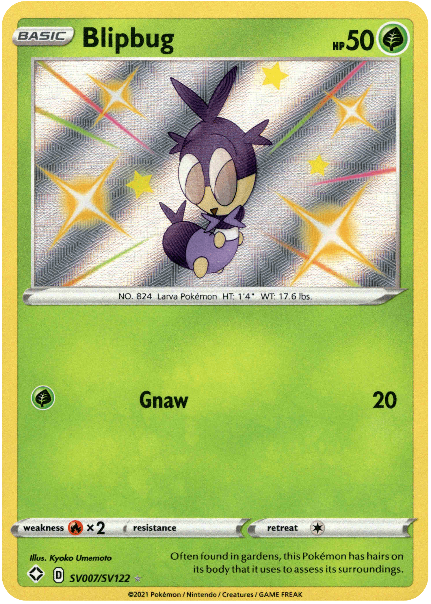 Blipbug - SV007/SV122 - Shining Fates - Holo - Card Cavern