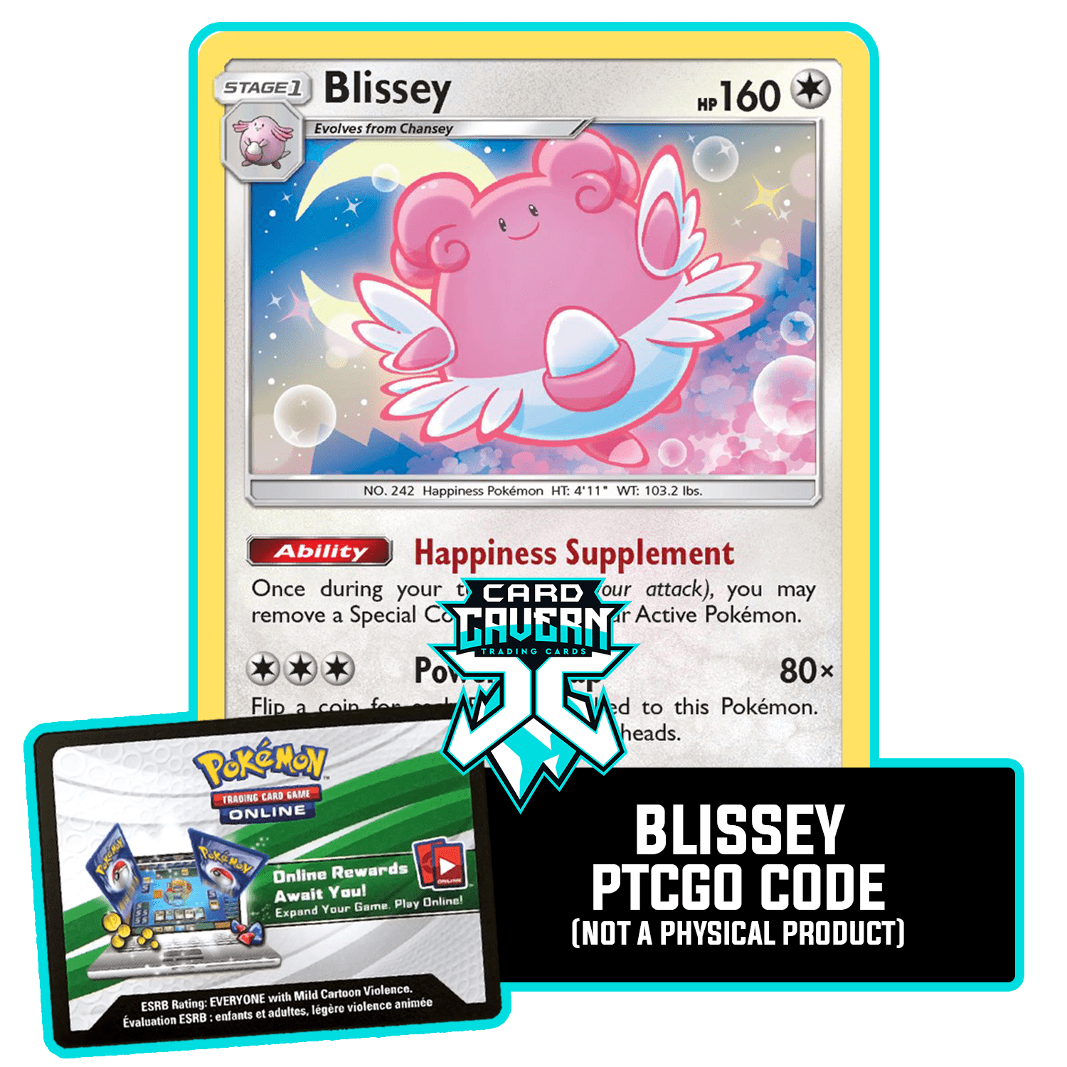 Blissey 153/214 PTCGO Code - Card Cavern
