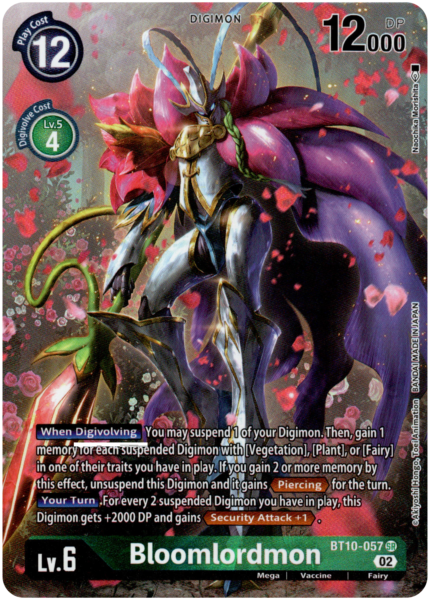 Bloomlordmon Alternate Art - BT10-057 SR - Xros Encounter - Foil - Card Cavern