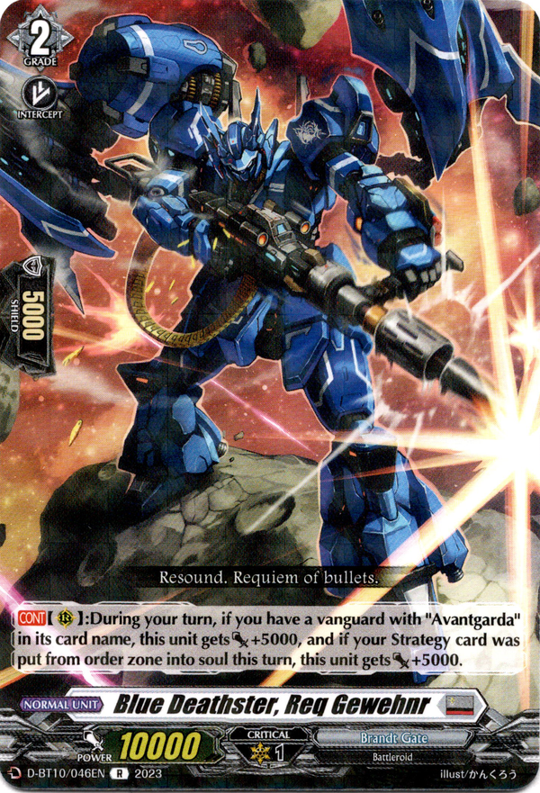 Blue Deathster, Req Gewehnr - D-BT10/046EN - Dragon Masquerade - Card Cavern