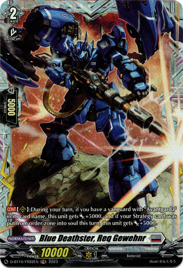 Blue Deathster, Req Gewehnr - D-BT10/FR22EN - Dragon Masquerade - Card Cavern