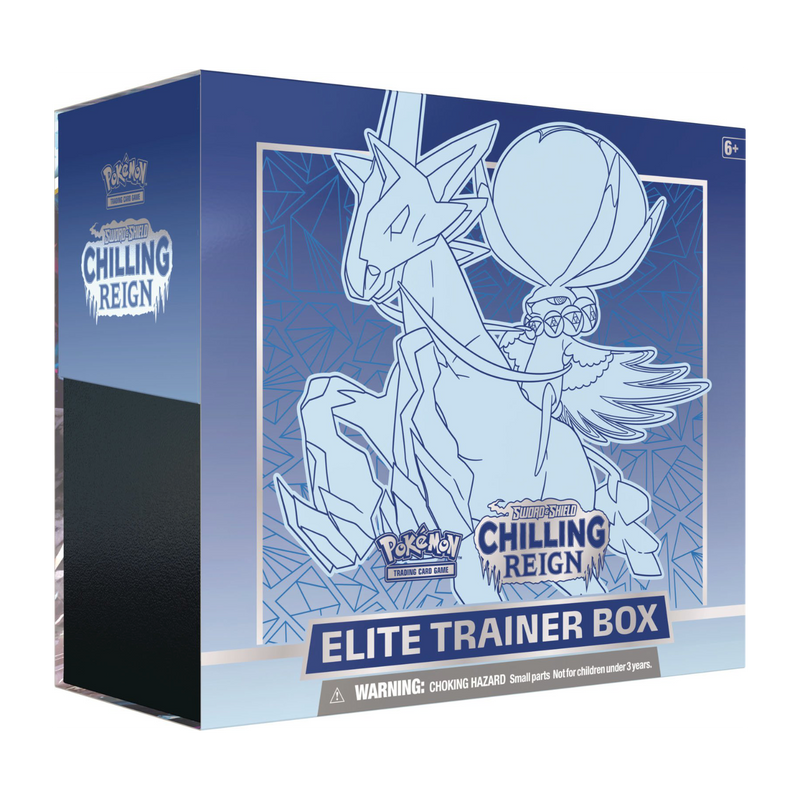 Chilling Reign -  Ice Rider Calyrex (Blue) - Elite Trainer Box - Card Cavern
