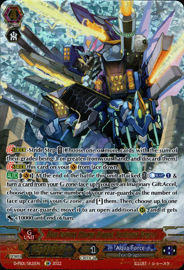 Blue Furious Charge Dragon, Furiargus Dragon - D-PS01/SR21EN - P Clan Collection 2022 - Card Cavern