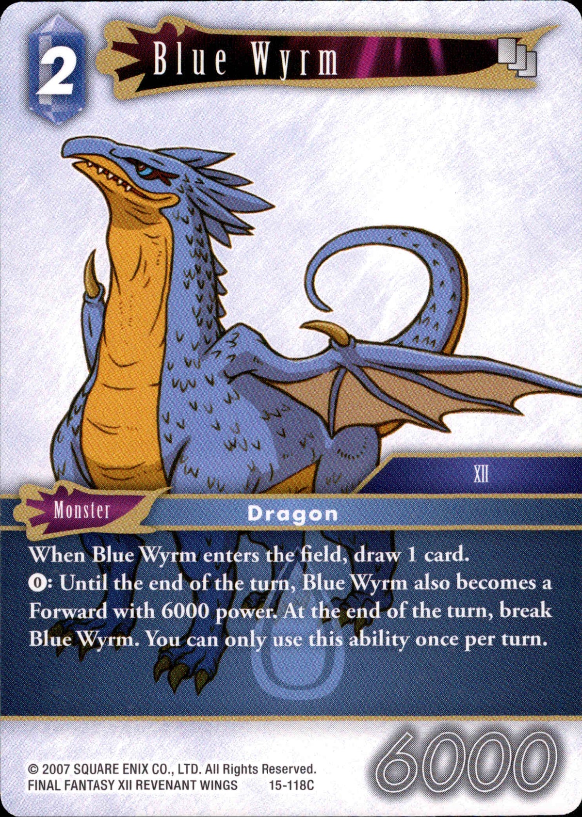 Blue Wyrm - 15-118C - Crystal Dominion - Card Cavern