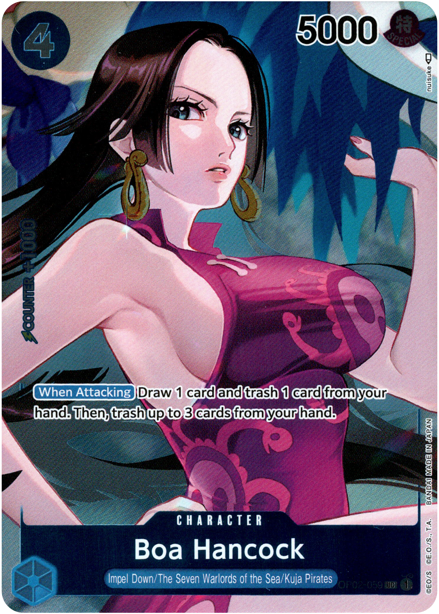 Boa Hancock Box Topper - OP02-059 - Paramount War - Foil - Card Cavern