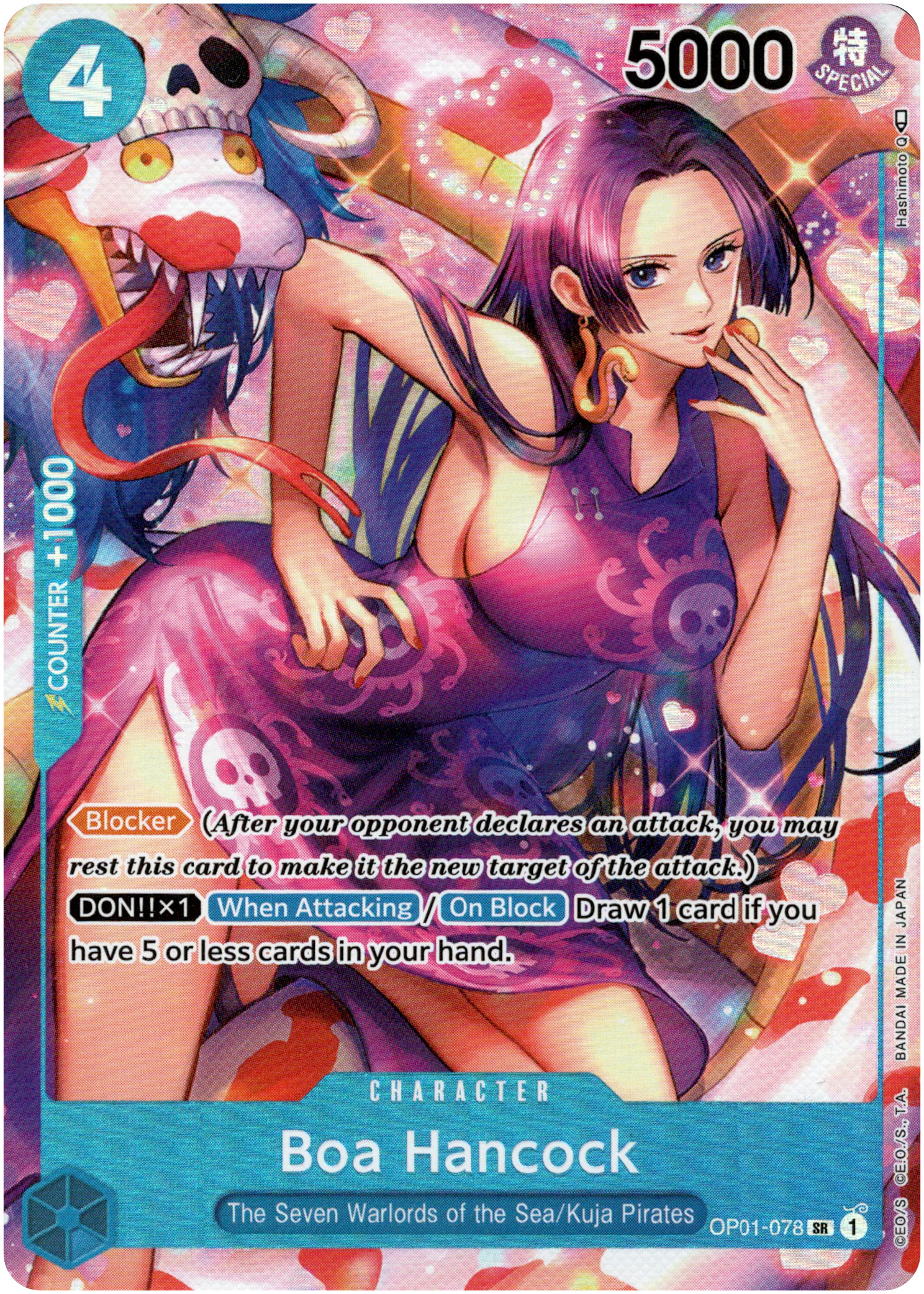 Boa Hancock Parallel - OP01-078 SR - Romance Dawn - Foil - Card Cavern
