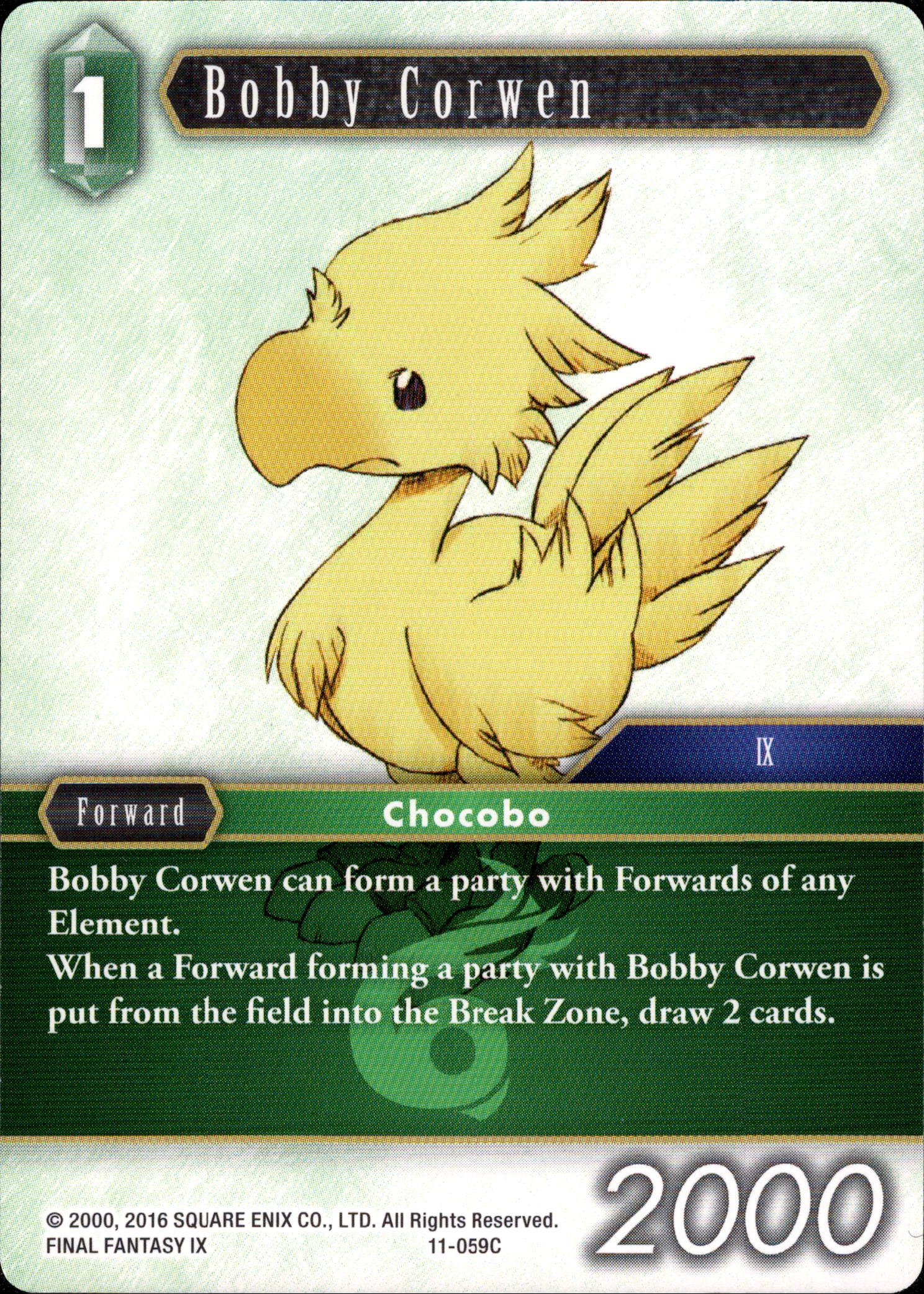 Bobby Corwen - 11-059C - Opus XI - Card Cavern