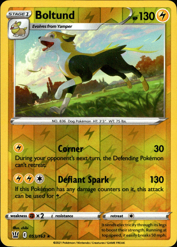 Boltund - 053/163 - Battle Styles - Reverse Holo - Card Cavern