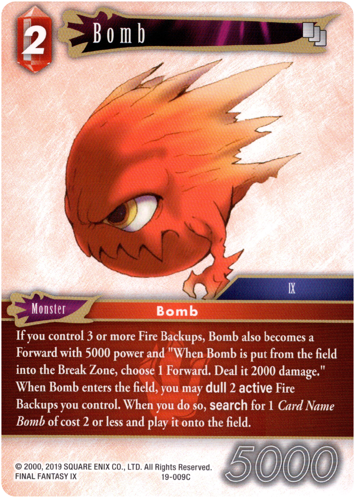 Bomb - 19-009C - From Nightmares - Card Cavern
