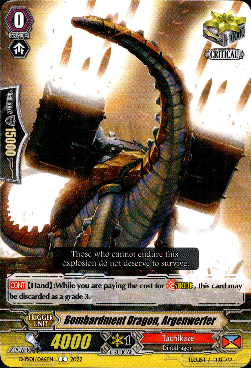 Bombardment Dragon, Argenwerfer - D-PS01/066EN - P Clan Collection 2022 - Card Cavern