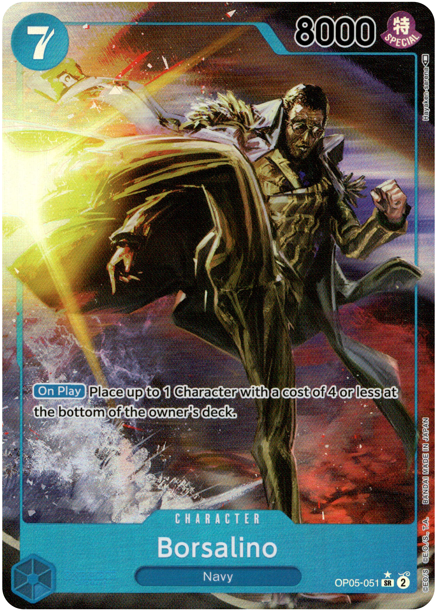 Borsalino Alternate Art - OP05-051 - Awakening of the New Era - Foil - Card Cavern
