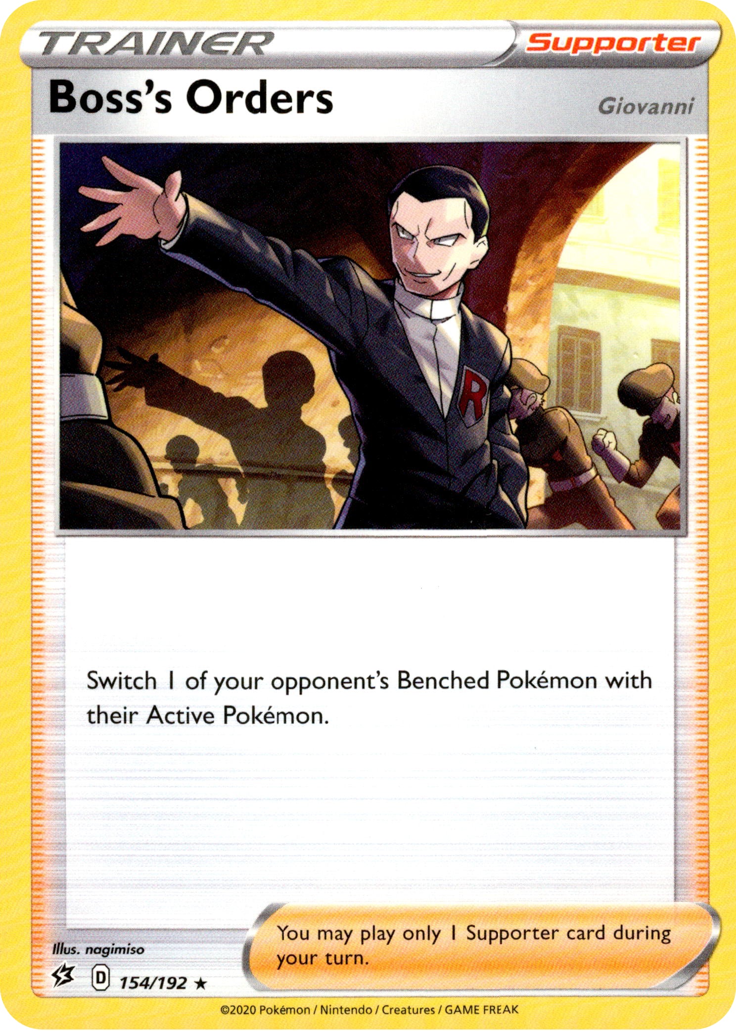 Boss's Orders - 154/192 - Rebel Clash - Non-holo - Card Cavern