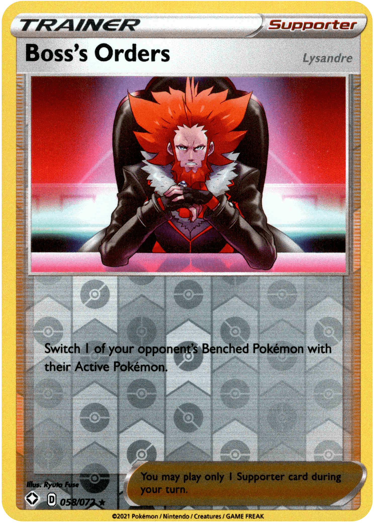Boss's Orders - 058/072 - Shining Fates - Reverse Holo - Card Cavern