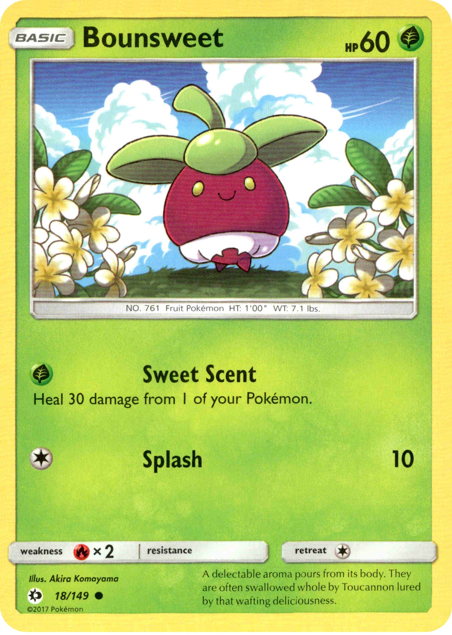 Bounsweet - 18/149 - Sun & Moon - Card Cavern