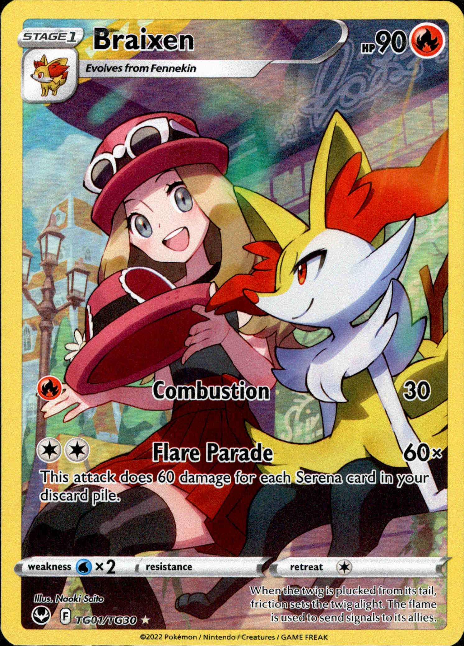Braixen - TG01/TG30 - Silver Tempest - Card Cavern
