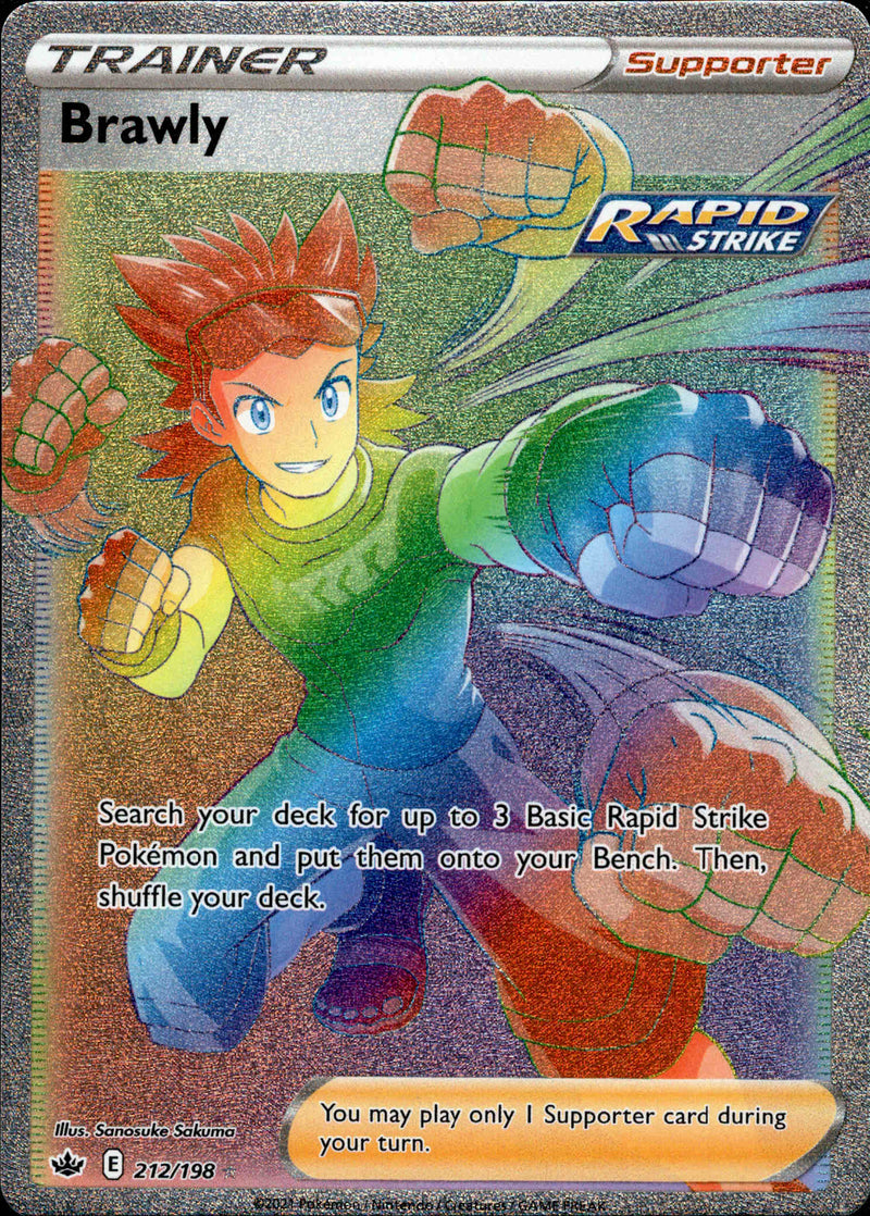 Brawly Hyper Rare - 212/198 - Chilling Reign - Holo - Card Cavern