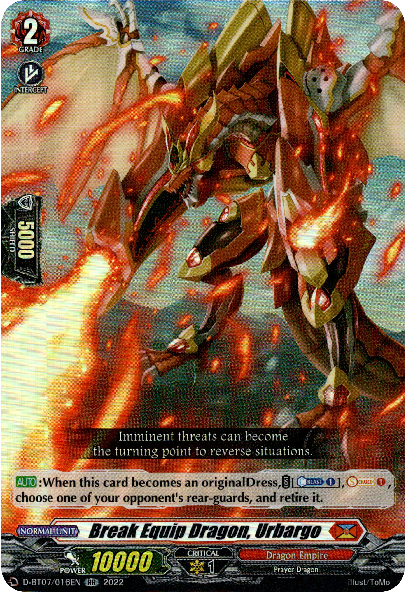 Break Equip Dragon, Urbargo - D-BT07/016EN - Raging Flames Against Emerald Storm - Card Cavern