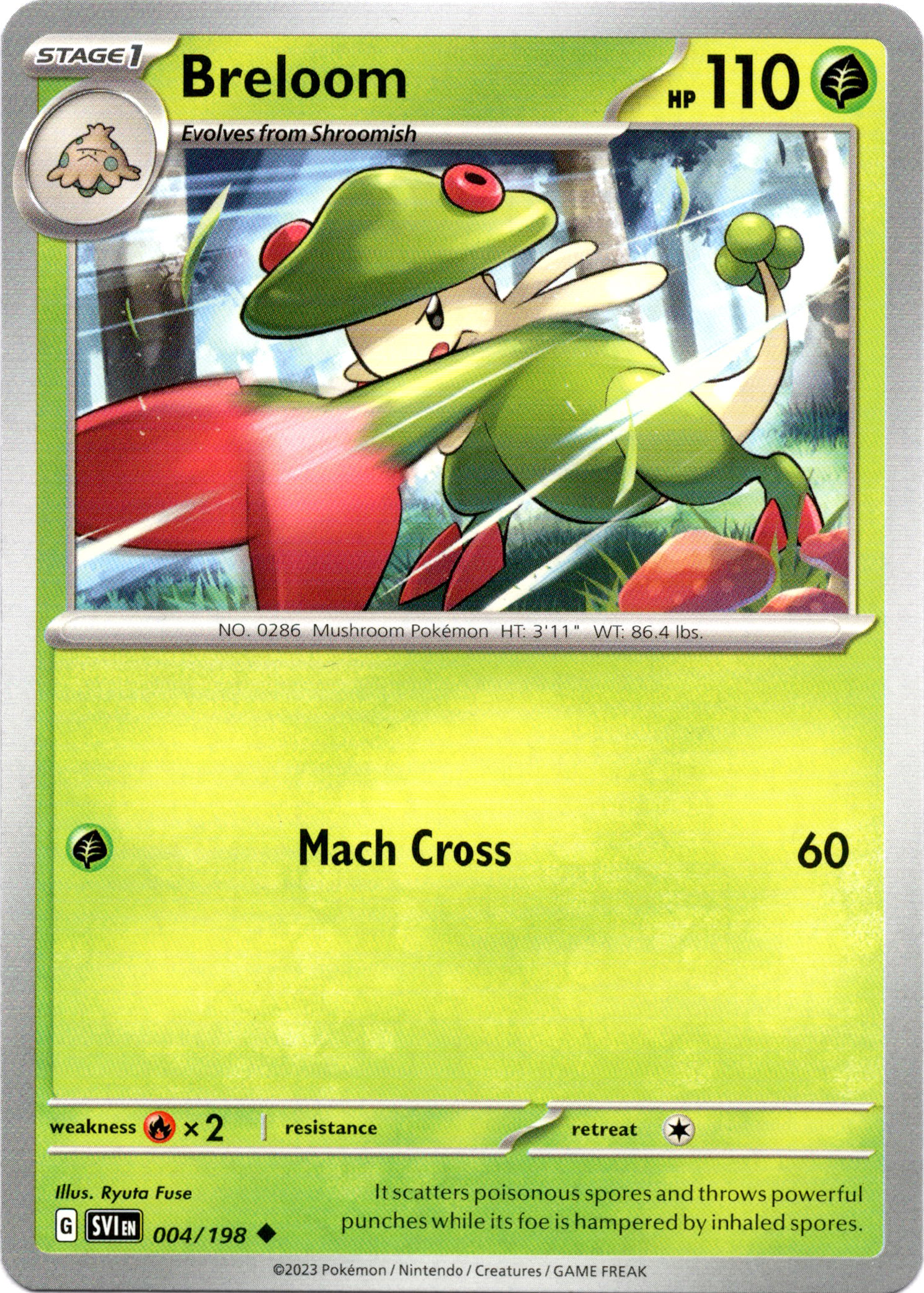 Breloom - 004/198 - Scarlet & Violet - Card Cavern
