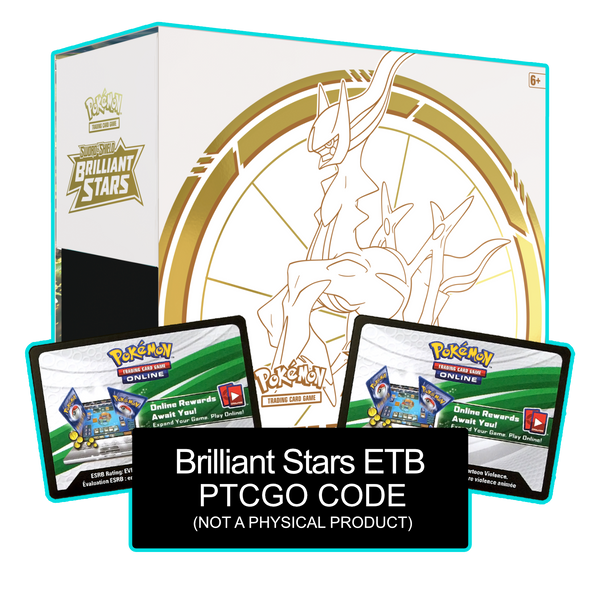Brilliant Stars ETB - Sleeves and Deck Box - Pokemon TCG Live Code - Card Cavern
