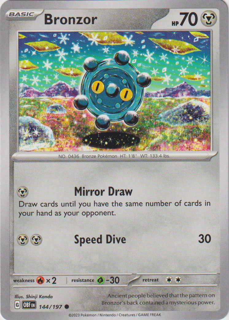 Bronzor - 144/197 - Obsidian Flames - Card Cavern