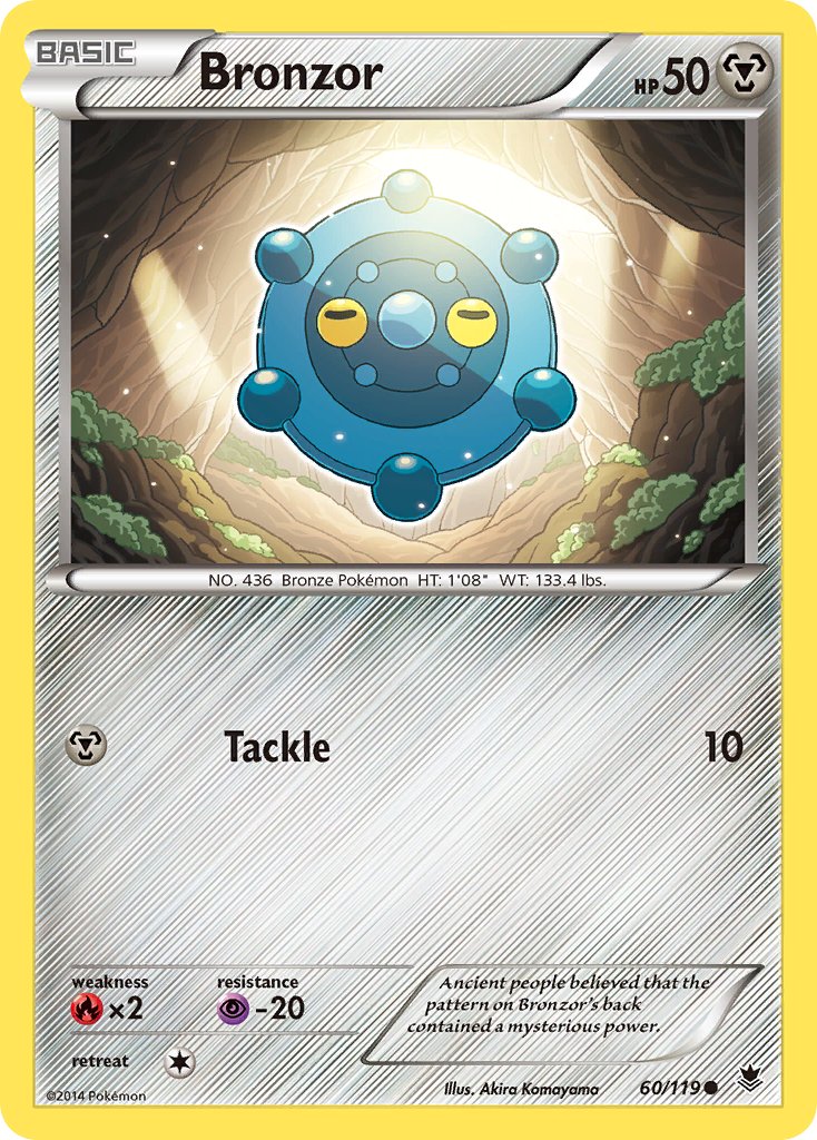Bronzor - 60/119 - Phantom Forces - Card Cavern