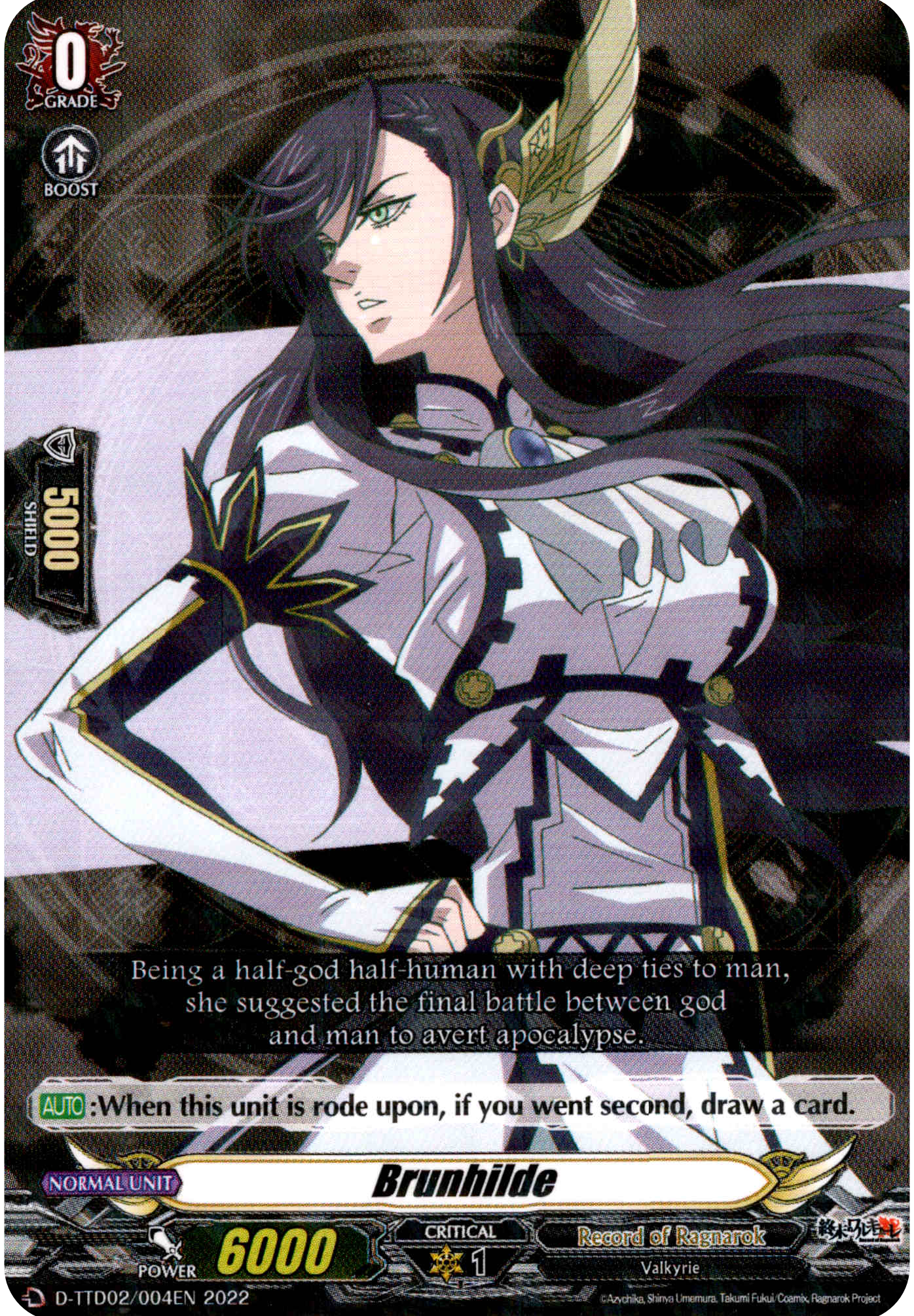 Brunhilde - D-TTD02/004EN - Record of Ragnarok - Card Cavern