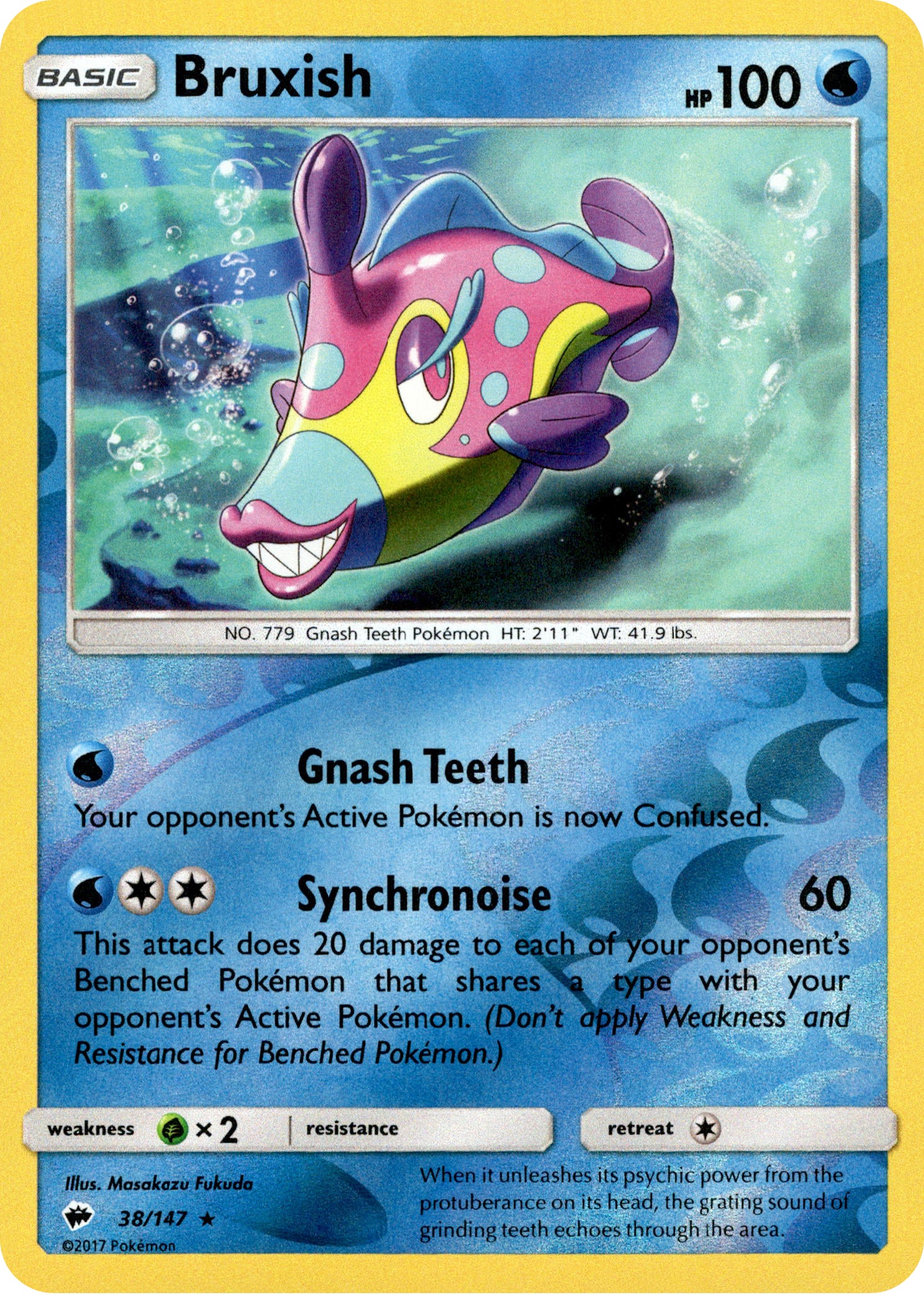 Bruxish - 38/147 - Burning Shadows - Reverse Holo - Card Cavern