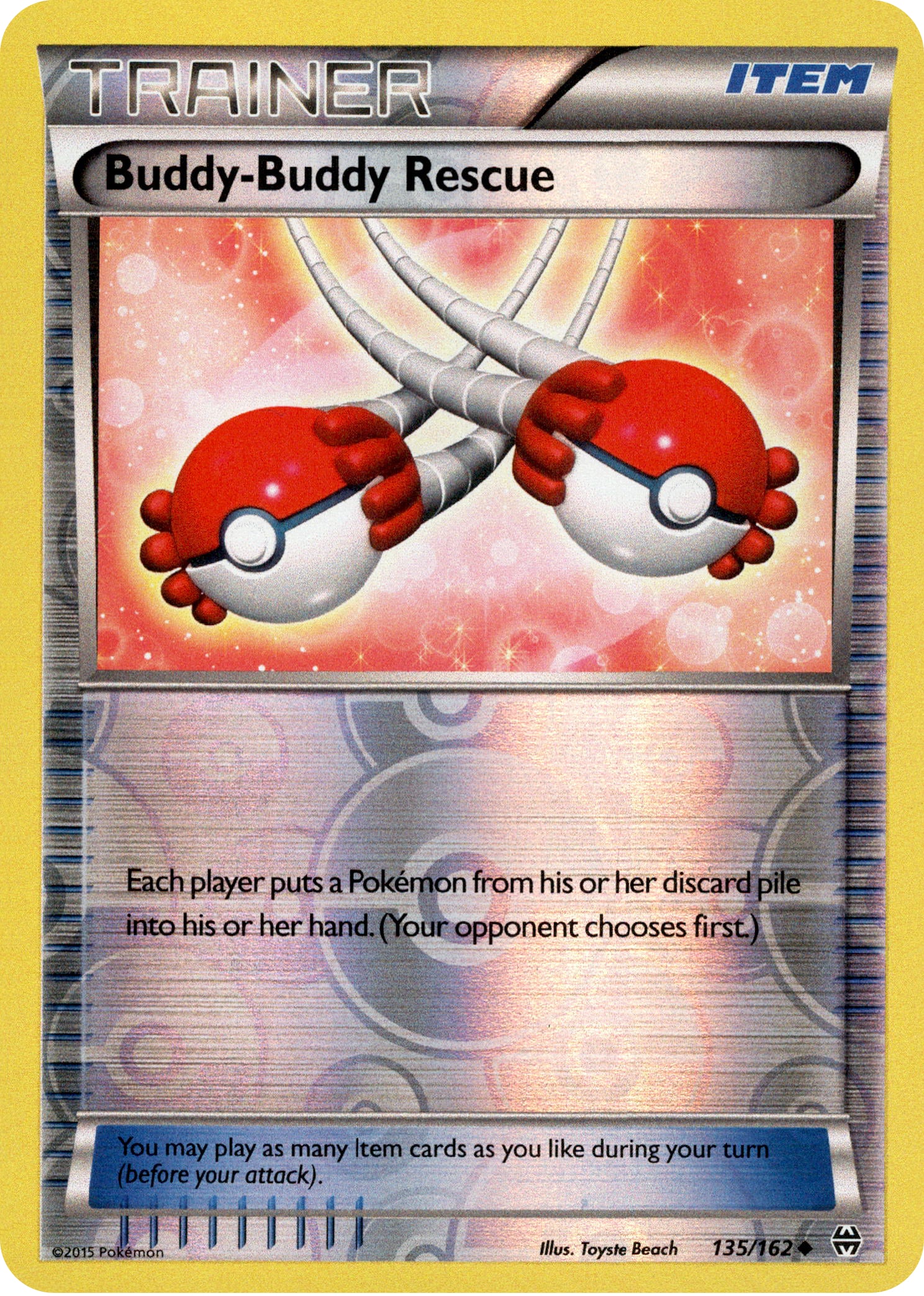 Buddy-Buddy Rescue - 135/162 - BREAKthrough - Reverse Holo - Card Cavern