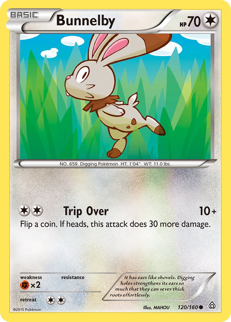 Bunnelby - 120/160 - Primal Clash - Card Cavern