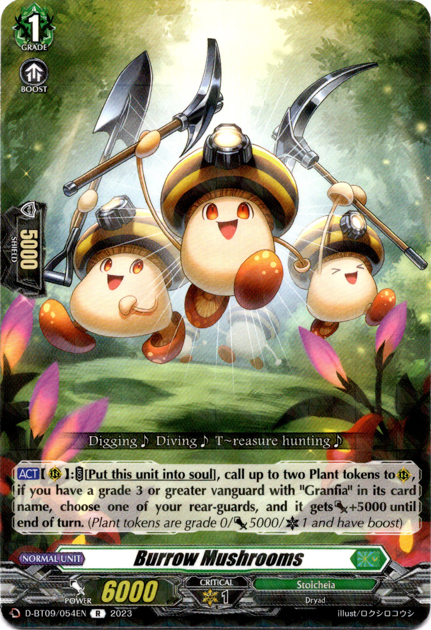Burrow Mushrooms - D-BT09/054EN - Dragontree Invasion - Card Cavern