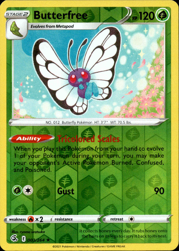 Butterfree - 003/264 - Fusion Strike - Reverse Holo - Card Cavern