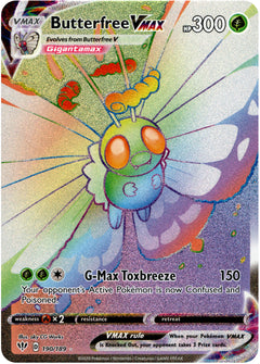 Butterfree VMAX Hyper Rare - 190/189 - Darkness Ablaze - Holo - Card Cavern