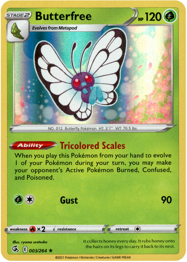 Butterfree - 003/264 - Fusion Strike - Holo - Card Cavern