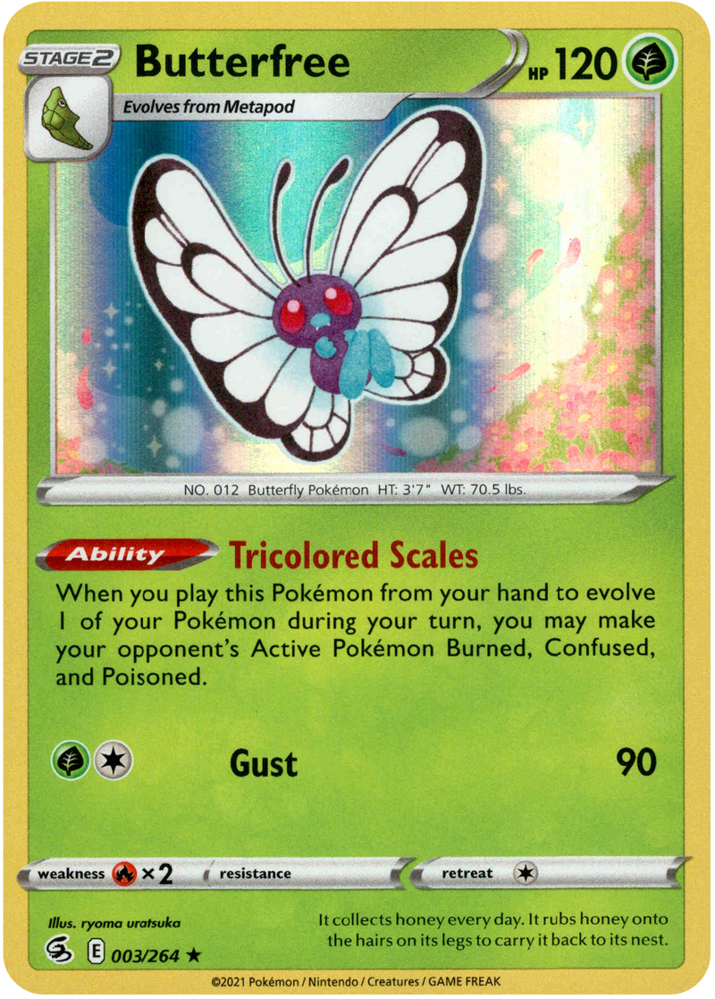 Butterfree - 003/264 - Fusion Strike - Holo - Card Cavern
