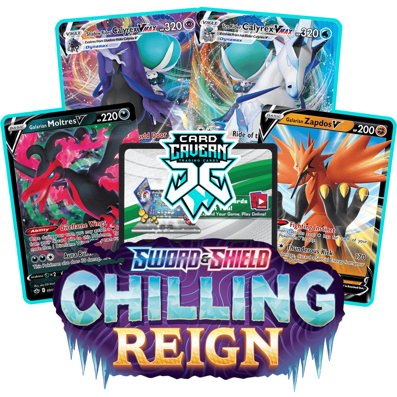 Chilling Reign PTCGL Code Card Cavern Trading Cards, LLC Chilling Reign PTCGL Code Card Cavern Trading Cards, LLC