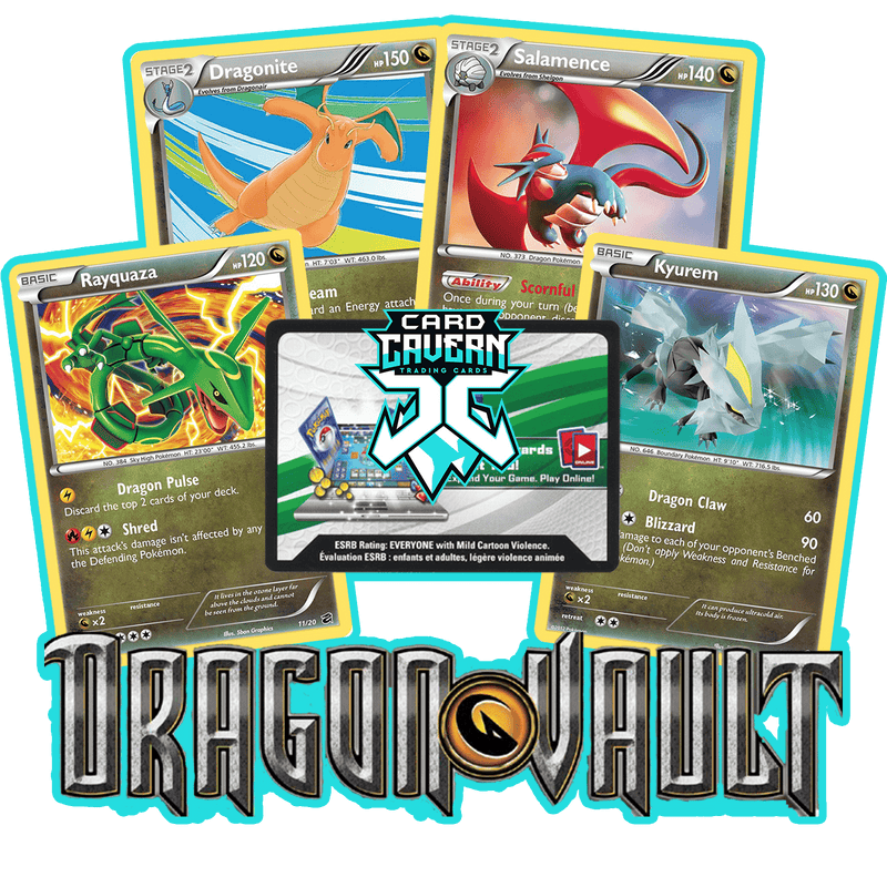 Dragon Vault - 3 Packs - PTCGL Code - Card Cavern