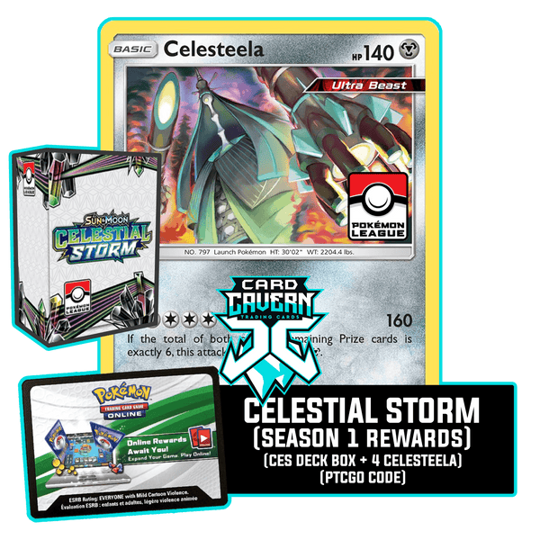 Celestial Storm Season 1 PTCGO Code - Card Cavern