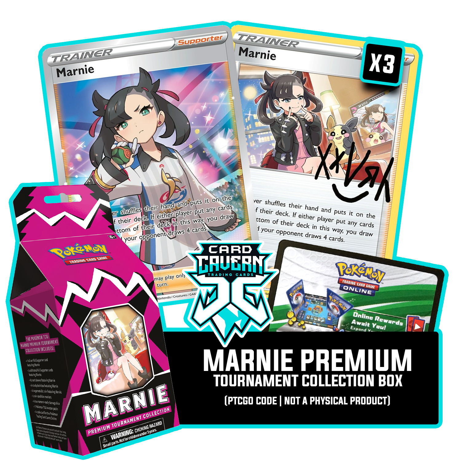 Marnie Premium Tournament Collection - Promos - PTCGL Code - Card Cavern