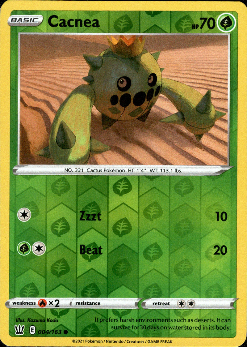 Cacnea - 004/163 - Battle Styles - Reverse Holo - Card Cavern