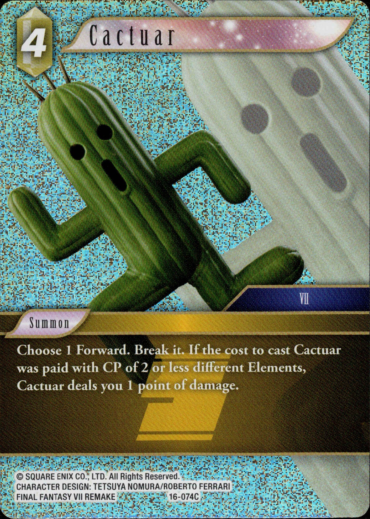 Cactuar - 16-074C - Emissaries of Light - Foil - Card Cavern
